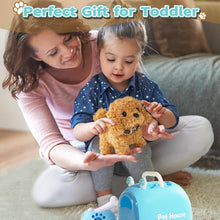 Carica l'immagine nel visualizzatore di Gallery, TONZE Cagnolino che Abbaia e Cammina Giochi Bambini 2 3 4 Anni Cane Giocattolo che Cammina e Abbaia Regalo Bambina 2 3 4 Anni Peluche Cane Realistico Animali Giocattolo per Bambini