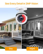 Carica l'immagine nel visualizzatore di Gallery, Anlapus 1080P Telecamera Analogica di Sorveglianza per Esterni, 2MP Videocamera Cablata AHD/960H/CVI/TVI, Visione Nottur
