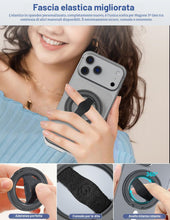 Carica l'immagine nel visualizzatore di Gallery, EWA MagOne 3rd Gen [Compatibile con MagSafe] Supporto per telefono cellulare con anello elastico per le dita, anello int