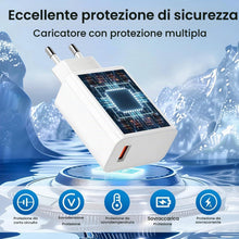 Carica l'immagine nel visualizzatore di Gallery, Caricabatterie rapido da 33 W per Xiaomi, caricatore con cavo USB C da 1 m, adattatore da 33 W per Xiaomi Redmi Note 14 