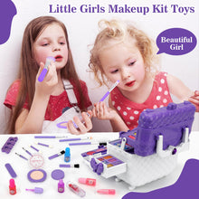 Carica l'immagine nel visualizzatore di Gallery, Aureyung Trucchi Bambina, 54PCS Lavabile Set Trucchi Bambina, Valigetta Trucchi Bambina, Giocattoli Bambina 3-12 Anni Giochi Bambina, Regalo Natale Compleanno Bambina 3 4 5 6 7 8 9 10 Anni