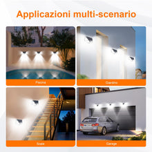 Carica l'immagine nel visualizzatore di Gallery, GRIFEMA Faretto LED solare da esterno con sensore, 2 pezzi