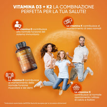 Carica l'immagine nel visualizzatore di Gallery, Vitamina D3 K2, Vitamina D 2000 UI + 200μg Vitamina K2 MK7, 365 Compresse Senza Magnesio Stearato, Vitamina D3 + Vitamina K2 100% All-Trans Biodisponibile, Sistema Immunitario, Ossa, Denti, Muscoli