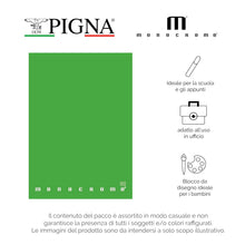 Carica l'immagine nel visualizzatore di Gallery, Pigna - Confezione 10 Quaderno Maxi A4 MONOCROMO THE ORIGINAL,5M