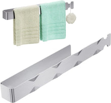Carica l'immagine nel visualizzatore di Gallery, Alyvisun Porta Salviette da Bagno, Portasciugamani Adesivo Monoblocco con Ganci, Porta Asciugamani in Acciaio Inossidabile 304 per Bagno, Cucina e Doccia