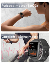 Carica l'immagine nel visualizzatore di Gallery, GRV Smartwatch Uomo Donna Chiamate Bluetooth per Android iOS Nero
