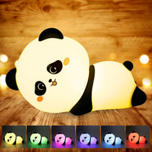 Carica l'immagine nel visualizzatore di Gallery, BORDEAG Luce Notturna Bambini, Lampada Notturna con Timer, Touch, Neonato, Panda, Ricaricabile per Ragazzi Ragazze