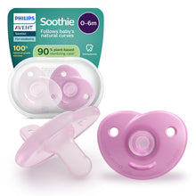 Carica l'immagine nel visualizzatore di Gallery, Philips Avent Soothie chupetes: diseño de silicona de una pieza, para recién nacidos, tetina flexible que reduce la pres
