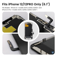 Carica l'immagine nel visualizzatore di Gallery, AuraLens Schermo sostitutivo per iPhone 12 e 12 Pro, kit display LCD touch