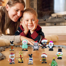 Carica l'immagine nel visualizzatore di Gallery, Set di Giocattoli a Carica di Natale - 12 Pezzi Mini Giocattoli a Orologeria per Bambini