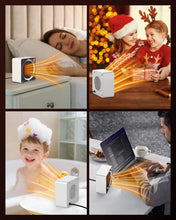 Carica l'immagine nel visualizzatore di Gallery, 500W Termoventilatore Basso Consumo, Stufetta Ceramica, Scaldabagno Elettrico Integrati, Stufetta Elettrica PTC, Doble P