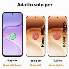 Carica l'immagine nel visualizzatore di Gallery, Custodia Cover per Honor 600 Smart 5G e 2 Vetro Temperato, Spazzolata e Fibra di Carbonio Morbido Silicone TPU Antigraff