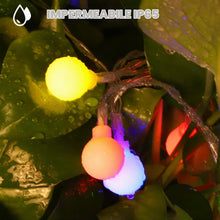 Carica l'immagine nel visualizzatore di Gallery, AGOTD - Ghirlanda di 40 lampadine a LED, 5 m, funzionamento a batteria, impermeabile, ideale per la decorazione di camer