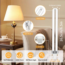 Carica l'immagine nel visualizzatore di Gallery, Lampada Fluorescente Compatta CFL G23 2 Pin 9W, Bianco Caldo 2700K, 720LM