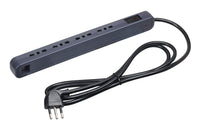 Carica l'immagine nel visualizzatore di Gallery, BTicino 3631USGB Ciabatta Elettrica Multipresa Ultraslim con Interruttore Luminoso di Sicurezza SAFE, colore grigio