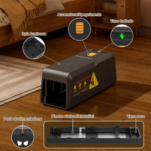 Carica l'immagine nel visualizzatore di Gallery, Trappola per Topi Elettrica Potente Tensione Trappole Elettriche per Topi e Ratti per Casa Trappolino Elettrico Riutiliz