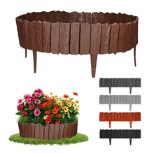 Carica l'immagine nel visualizzatore di Gallery, GARDENIX Bordo per aiuole, 2,3 m, effetto legno (marrone)
