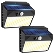 Carica l'immagine nel visualizzatore di Gallery, SIGRILL Luce Solare LED Esterno, 2 Pezzi Faretto LED da Esterno con Sensore di Movimento, 150LED Lampada Solare da Ester