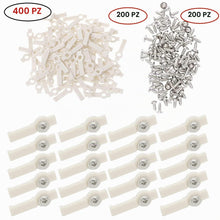Carica l'immagine nel visualizzatore di Gallery, 200 Pezzi Clip di Montaggio per Strisce Luminose Clip di Fissaggio per Strisce LED,con 200 viti incluse per Strisce Led 