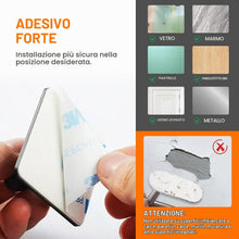 Carica l'immagine nel visualizzatore di Gallery, Ibergrif MK34251A - Ganci autoadesivi resistenti, per bagno o cucina, 4 pezzi, colore: argento