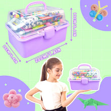 Carica l'immagine nel visualizzatore di Gallery, ZEIZHUBN Kit Lavoretti Creativi per Bambini 3000 Pezzi DIY Art Craft Set Scovolini Colorati per Lavoretti Giochi Creativ