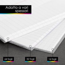Carica l&#39;immagine nel visualizzatore di Gallery, OfficeTree 25x Copertina Trasparente Quaderno A4 - Copertine Trasparenti Quaderni A4 con Alette - Copertine Trasparenti Quaderni A4 - Copertine Libri Scolastici A4 - Made in Germany