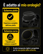 Carica l'immagine nel visualizzatore di Gallery, LUSEE 3 Pezzi Pellicola Vetro Temperato per Orologio Intelligente Rotondo, Diametro 30 mm (1,18 Pollice), 9H Durezza 2.5