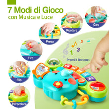Carica l'immagine nel visualizzatore di Gallery, hahaland Pianoforte Elefante Bambini 6 Mesi, Gioco Attività Musicale