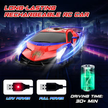 Carica l'immagine nel visualizzatore di Gallery, Macchina Telecomandata per Bambini 3 4 5 6 7 8 9+ Anni, 2.4Ghz Macchina Radiocomandata 15KM/h Veloci Auto RC Drift Car con Luci Spider Giocattolo Giochi Interno All'Aperto Regalo Bambino Maschio