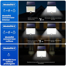 Carica l'immagine nel visualizzatore di Gallery, Pxwaxpy 1 Pezzi-Luce Solare LED Esterno [204LED] Lampada Solare da Esterno con Sensore di Movimento, IP65 Impermeabile F