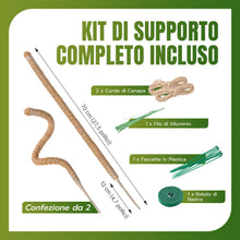 Carica l'immagine nel visualizzatore di Gallery, Mcbazel 2 Pezzi di Tubi in Muschio di Cocco Flessibili da 70 cm per Piante Rampicanti con Legacci, Tuteur Ideale per Mon