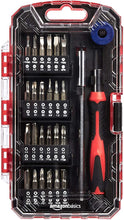 Carica l'immagine nel visualizzatore di Gallery, Amazon Basics Set da 51 di Punte per Cacciavite di Precisione, Kit Micro Riparazioni con Punte Torx, Tri-Wing, Hex e Phi