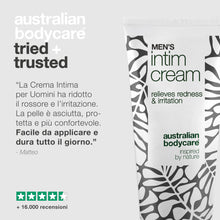 Carica l'immagine nel visualizzatore di Gallery, Crema Intima per Uomini – allevia prurito, sfregamenti e umidità. Formula con burro di karité, cera d’api e zinco per un