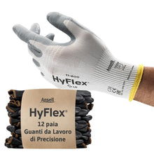 Carica l'immagine nel visualizzatore di Gallery, Ansell HyFlex 11-800 Guanti da Lavoro Professionali, Rivestimento in Nitrile Resistente all'Abrasione, Protezione Profes