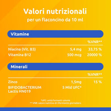 Carica l'immagine nel visualizzatore di Gallery, Supradyn Ricarica PRO B12, Integratore con Vitamina B12, Zinco e Probiotici, per Stanchezza Fisica e Mentale e Supporto al Sistema Immunitario per Adulti 50+, 10 Flaconcini