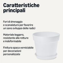 Carica l'immagine nel visualizzatore di Gallery, Amazon Basics - Vasi per Piante, 20.3cm, Bianco, Confezione da 1