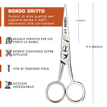 Carica l'immagine nel visualizzatore di Gallery, Forbici Baffi Barba Naso e Orecchie Depilazione Capelli per Neonati