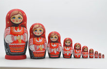 Carica l'immagine nel visualizzatore di Gallery, Marchio di Matrioska specializzato, nesting dolls Matrioske Bambola Matrioska russa in 7 pezzi tiglio di zona frigida re
