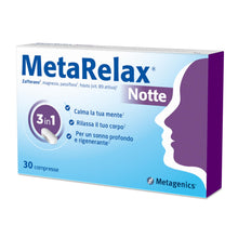 Carica l'immagine nel visualizzatore di Gallery, Metagenics MetaRelax Notte - Sonno e Relax - 30 Compresse