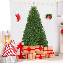 Carica l'immagine nel visualizzatore di Gallery, COSTWAY Albero di Natale 120/150/180/210 cm, Albero di Natale con Luci Incorporate 11 Modalità di Illuminazione, 300/600/1000/1570 Rami e Base in Metallo, Perfetta per Casa e Negozio (150cm)
