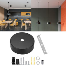 Carica l'immagine nel visualizzatore di Gallery, 2 Pezzi Rosone Lampadario Soffitto, Rosone Soffitto, Rosoni Lampadario in Metallo, Lampada a Baldacchino, Coprifilo per 