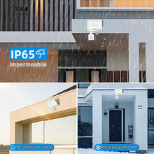 Carica l'immagine nel visualizzatore di Gallery, Aigostar 20W Faretto LED da Esterno con Sensore di Movimento，2 pezzi， Bianco，1650 LM，Bianco Freddo 6500K，IP65 Impermeabi