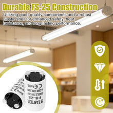 Carica l'immagine nel visualizzatore di Gallery, 2 Starter FS-25 per Lampade Fluorescenti da 4-20W 22W 25W