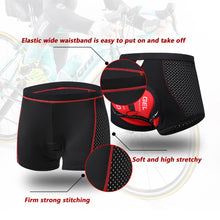 Carica l&#39;immagine nel visualizzatore di Gallery, SOLO ACTFIT Pantaloncini Intimo Ciclismo da Uomo MTB Ciclismo Mutande Gel 3D Imbottite Bicicletta Pants Traspiranti Antiscivolo