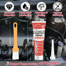 Carica l'immagine nel visualizzatore di Gallery, AstraVox Grasso Al Silicone Con Pennello, Grasso Dielettrico Per Connettori Elettrici, Candele, O-Ring, Automotive, Naut