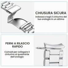 Carica l'immagine nel visualizzatore di Gallery, MoKo Cinturino in Metallo per Samsung Galaxy Watch 7/6/5/4/FE 40mm/44mm