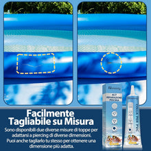 Carica l'immagine nel visualizzatore di Gallery, Kit Riparazione Piscina, Trasparente e Durevole Toppa per Piscina, Impermeabile e ad Alta Resistenza Riparazione Piscina