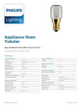 Carica l'immagine nel visualizzatore di Gallery, Philips Oven lamp 25W E14