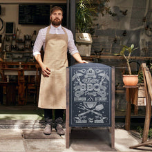 Carica l'immagine nel visualizzatore di Gallery, COSTWAY Lavagna Cavalletto Lavagna da Esterno per Ristorante Lavagna Nera da Pavimento con 2 Facce in Legno Pieghevole per Messaggi Pubblicitari del Negozio (Medello 1)
