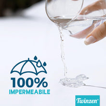 Carica l'immagine nel visualizzatore di Gallery, Twinzen - Coprimaterasso Impermeabile 60x120 cm - Protezione Impermeabile e Traspirante - Coprimaterasso Lettino 60x120